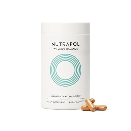 Nutrafol Women's Balance Hair Growth Supplements for Ages 45+, Clinically Proven for Thicker Hair and Improved Scalp Coverage – Dermatologist Recommended