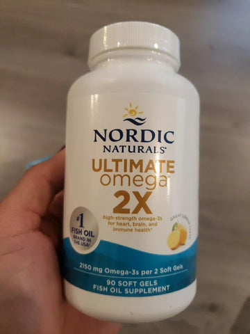 Brand New & Sealed Nordic Naturals Ultimate Omega Liquid 2X - 2150mg, 90 Soft Gels | Premium Fish Oil Supplement